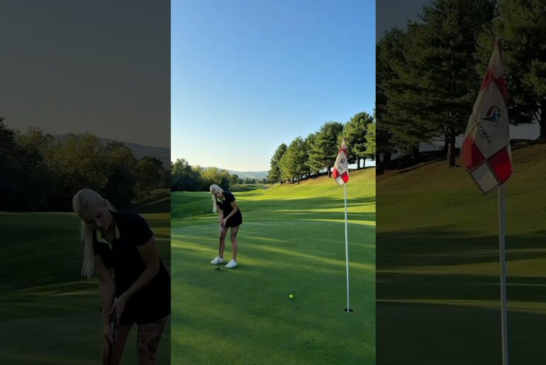 Forget about my putt. Look at this golf course 🥰 #golf #golfcourse #golfing #golfswing #shorts