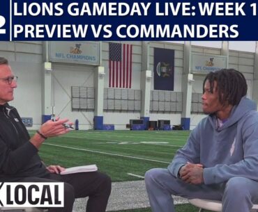Gameday Live: Week 10 Preview of Lions vs Commanders