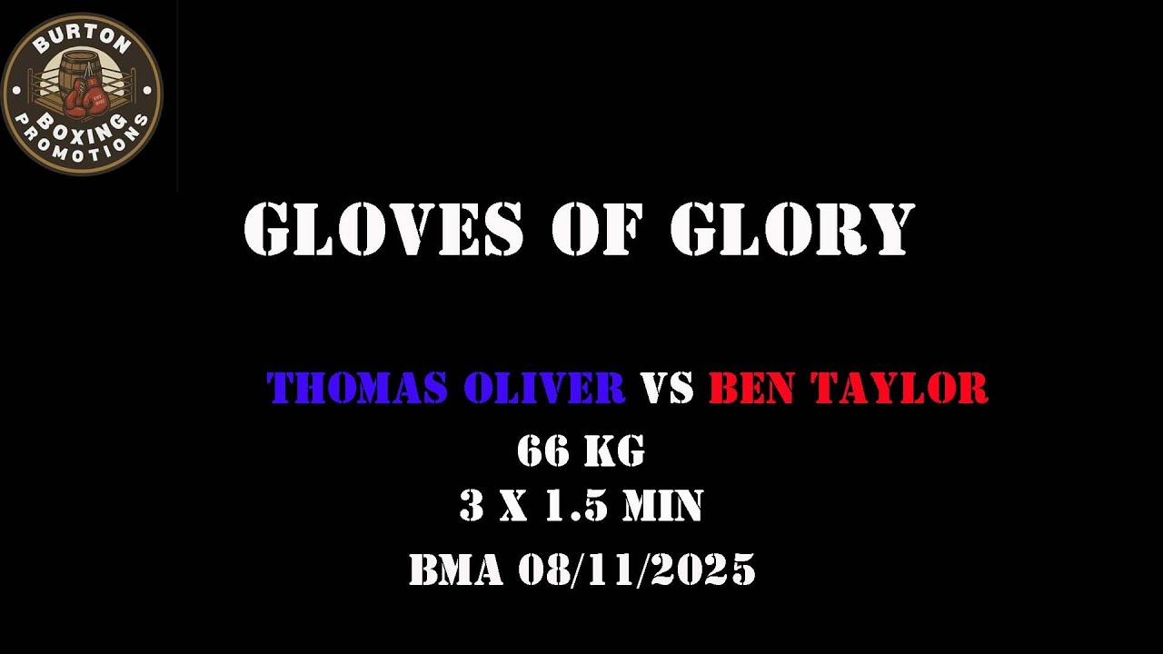 Boxing : Gloves of Glory – Thomas Oliver vs Ben Taylor Full Fight Boxing : Gloves of Glory - Thomas Oliver vs Ben Taylor Full Fight