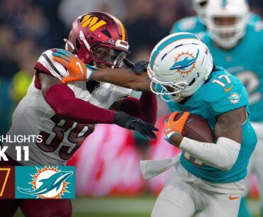 Washington Commanders vs. Miami Dolphins Game Highlights | NFL 2025 Season Week 11