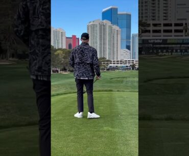 Which celebrity in the pro-am has the best swing? 👀 #livgolf #shorts