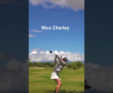 She looks great. #girlgolfers #golf #golfswing
