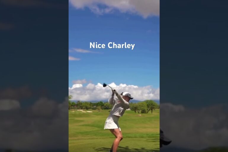She looks great. #girlgolfers #golf #golfswing
