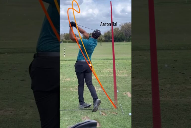 Aaron Rai Great Swing. Traced by shashot app @shashot.official #golfswing #골프스윙 #ゴルフスイング