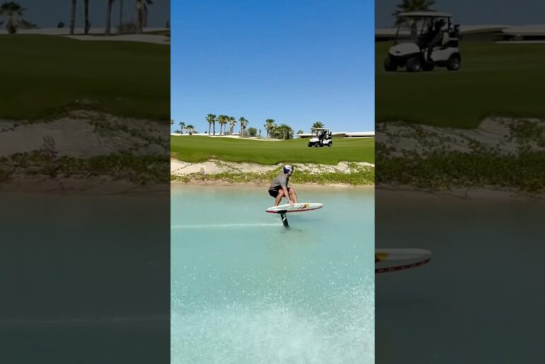 FOILING INSIDE THE GOLF COURSE - SAUDI ARABIA @VisitRedSea