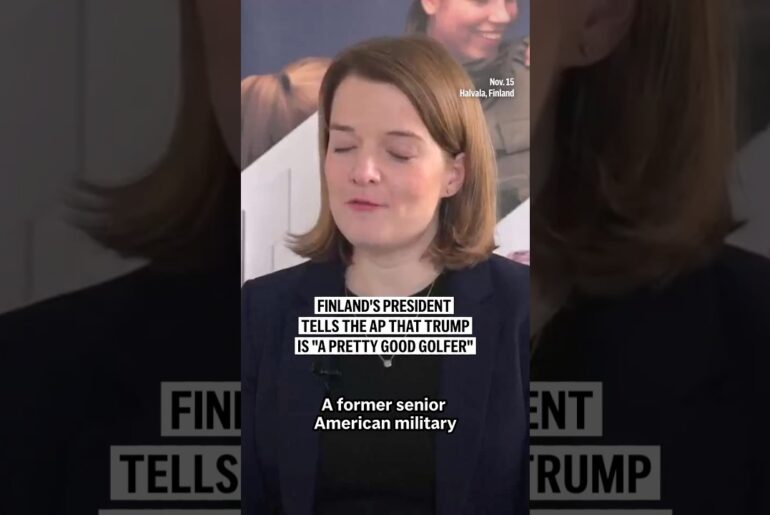 Finland's president tells the AP that Trump is "a pretty good golfer"