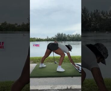 Amazing Golf Swing you need to see | Golf Girl awesome swing | Golf shorts | Kae