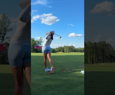 Amazing Golf Swing you need to see | Golf Girl awesome swing | Golf shorts | Melissa Keller