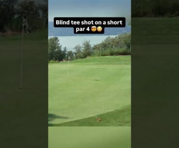 Blind tee shot on a par 4 #noobsplaygolf #golfgirlgames #golfcourse #golfer #golfdomgolf