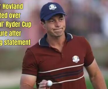 Viktor Hovland Blasted for ‘Shameful’ Ryder Cup Gesture After Statement Release