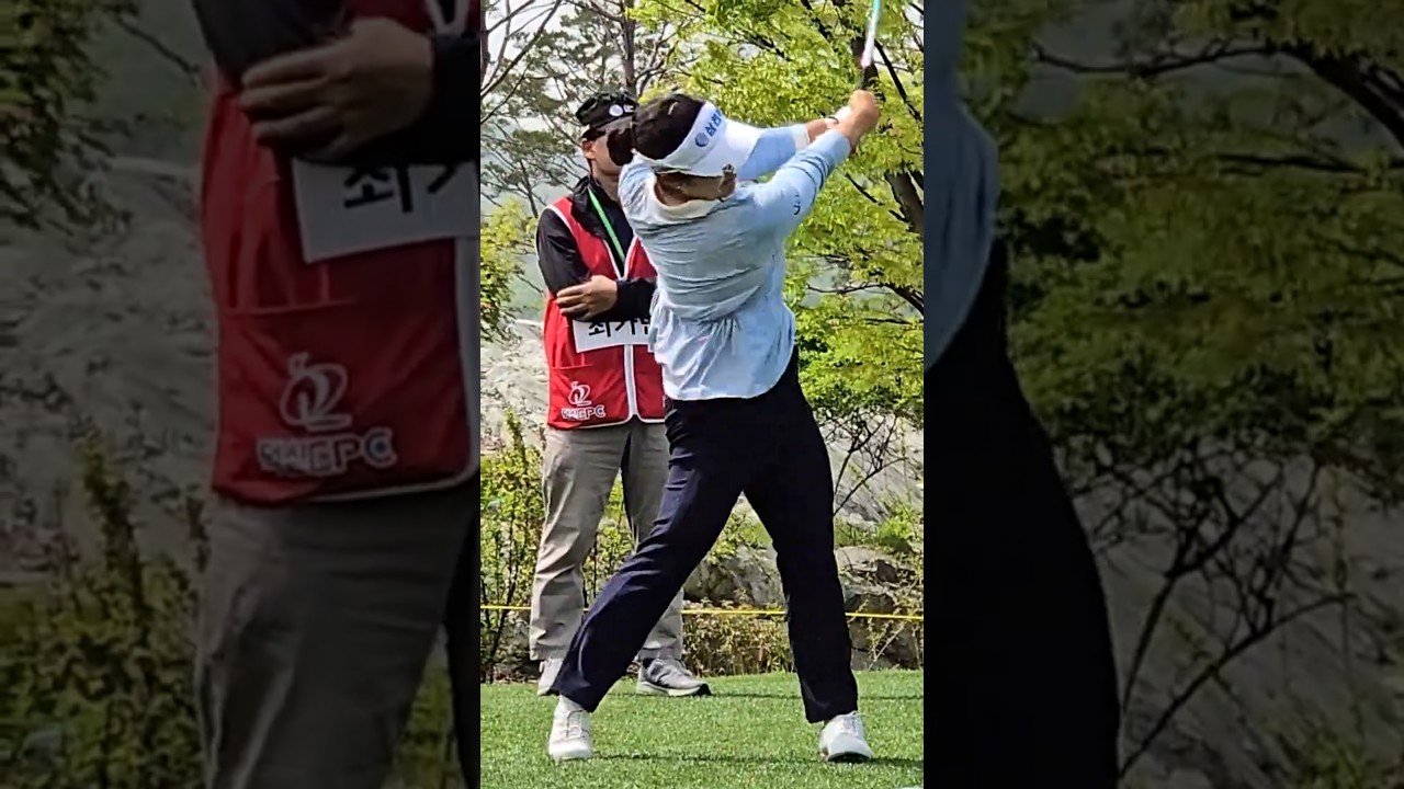 체중이동 없이 뒤쪽에 무게중심을 둔 스윙.최가빈프로 드라이버 티샷 슬로모션 영상 #KOREA#GOLF#KLPGA#미녀#Beauty#골퍼#golfshorts#골프쇼츠#골프 체중이동 없이 뒤쪽에 무게중심을 둔 스윙.최가빈프로 드라이버 티샷 슬로모션 영상 #KOREA#GOLF#KLPGA#미녀#Beauty#골퍼#golfshorts#골프쇼츠#골프