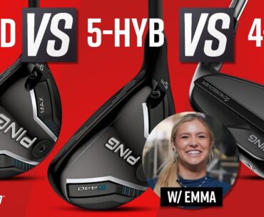 UNEXPECTED RESULTS?! 9-Wood vs 5-Hybrid vs 4-Iron