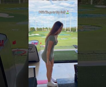 Amazing Golf Swing you need to see | Golf Girl awesome swing | Golf shorts | Jadeteen