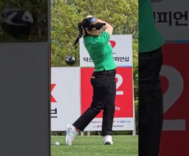 살랑살랑 티샷 전 빈스윙으로 몸푸는 한지원프로 #KOREA#GOLF#KLPGA#미녀#Beauty#골퍼#golfshorts#골프쇼츠#골프#swing#스윙_여행사랑TV