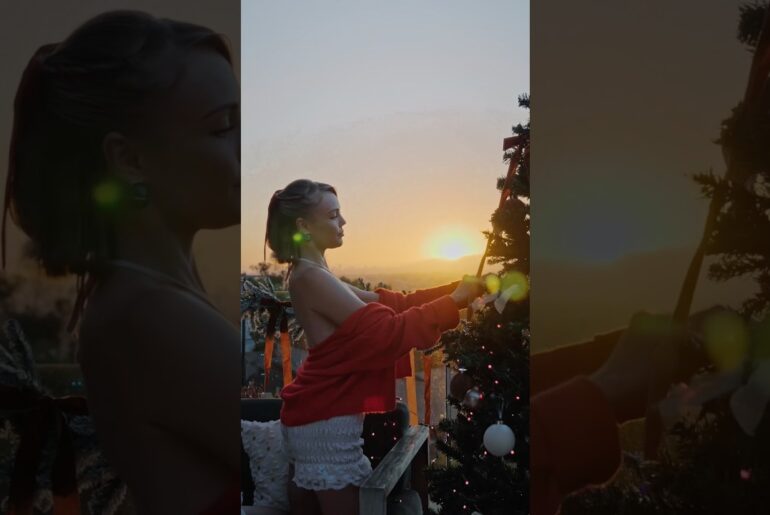 Govee Christmas string lights made this setup way easier & prettier♥️✨#goveechristmaslights @GOVEE