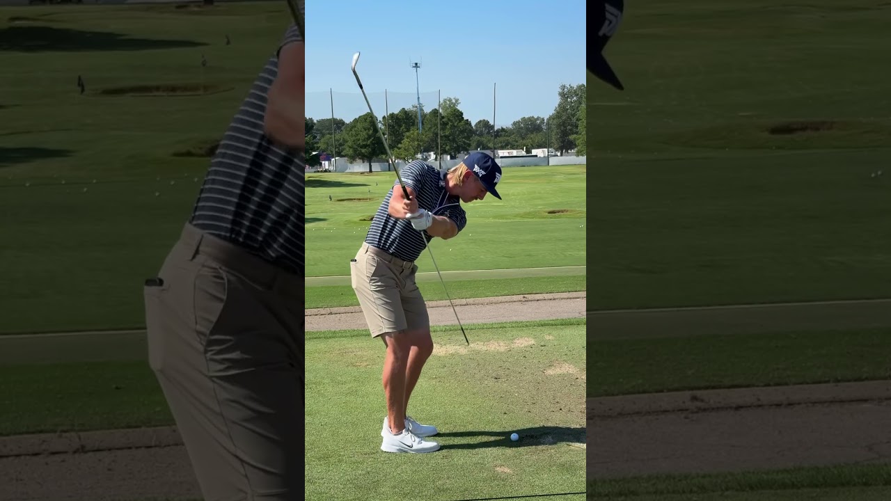 Jake Knapp with an alignment rod through the end of the grip Jake Knapp with an alignment rod through the end of the grip