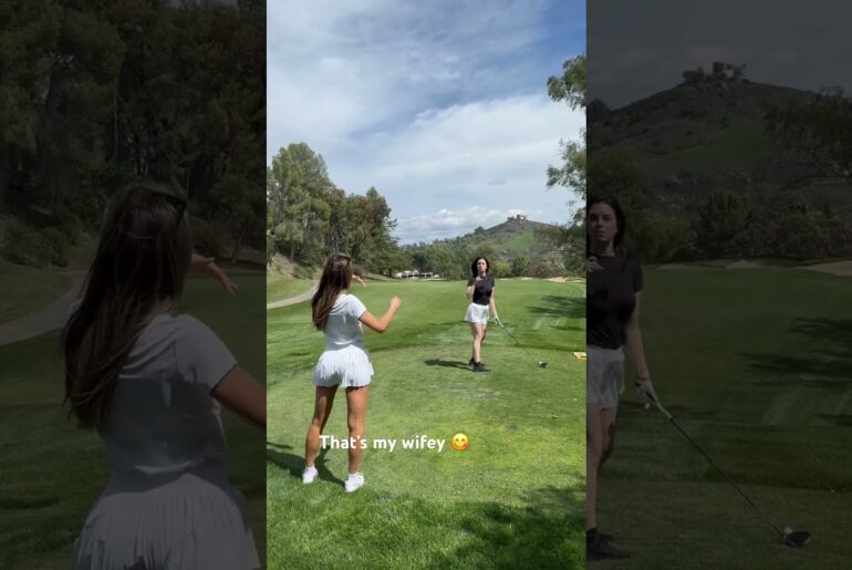 Are we the cutest couple or what?🥰 #golf #golfgirls #pga #golfers #golfing #golfgirl