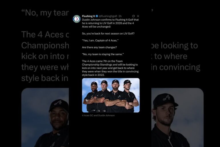 Dustin Johnson LIV Golf 4 Aces | #livgolf #livgolftour #zachriddlegolf #progolf #progolfer #golf