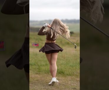 Amazing Golf Swing you need to see | Golf Girl awesome swing | Golf shorts |  Eden Ashley