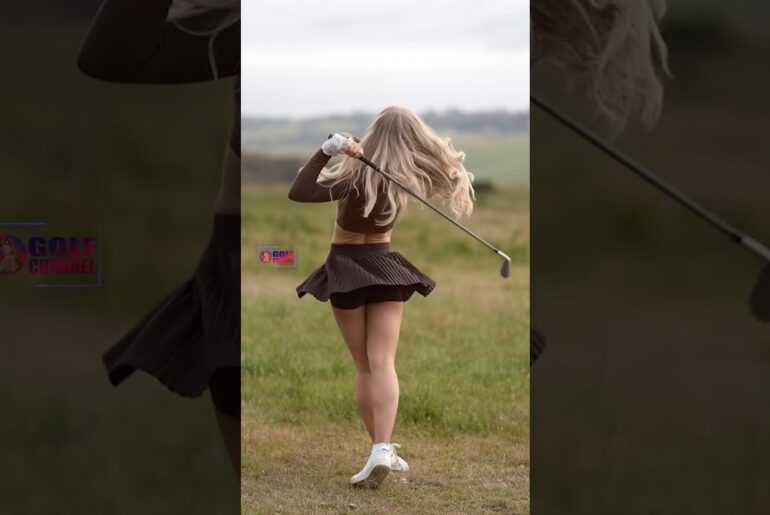 Amazing Golf Swing you need to see | Golf Girl awesome swing | Golf shorts |  Eden Ashley
