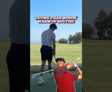Tiger Woods’ Warm Up Routine! During his prime. #golf #golfer #golfswing #tigerwoods #golflife