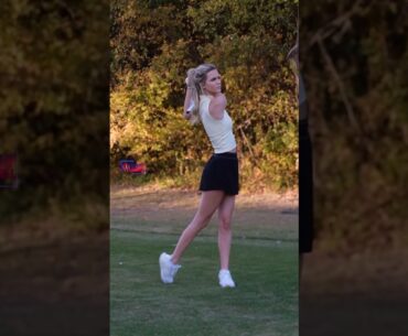 Amazing Golf Swing you need to see | Golf Girl awesome swing | Golf shorts | Paige Mackenzie