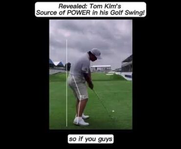 Tom Kim’s Knee Flex Secrets in the Golf Swing #golf #shorts