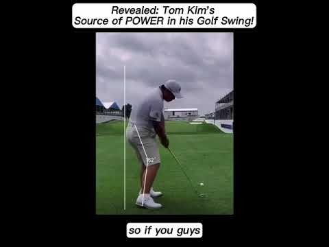 Tom Kim’s Knee Flex Secrets in the Golf Swing #golf #shorts