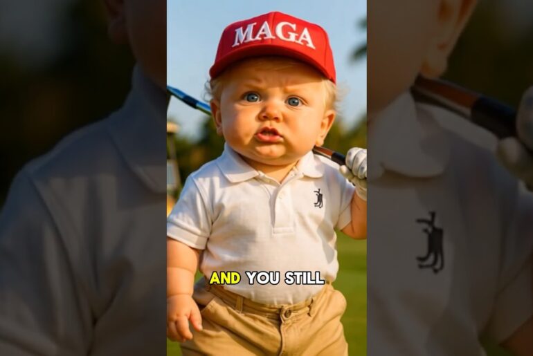 Baby Trump vs Nancy Pelosi on the Golf Course!