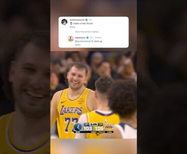 AR to Luka after missing his FT for 50 🤣