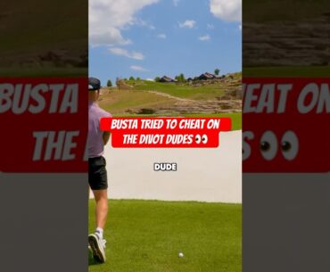 With the match on the line, @BustaJackGolf  decided to play a trick on the divot dudes
