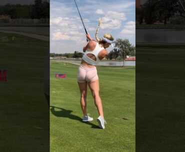 Amazing Golf Swing you need to see | Golf Girl awesome swing | Golf shorts | Brooke