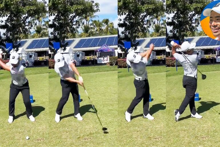 Kazuki Higa 比嘉一貴 プロゴルファー DRIVER SHOT SLOW MOTION !!!