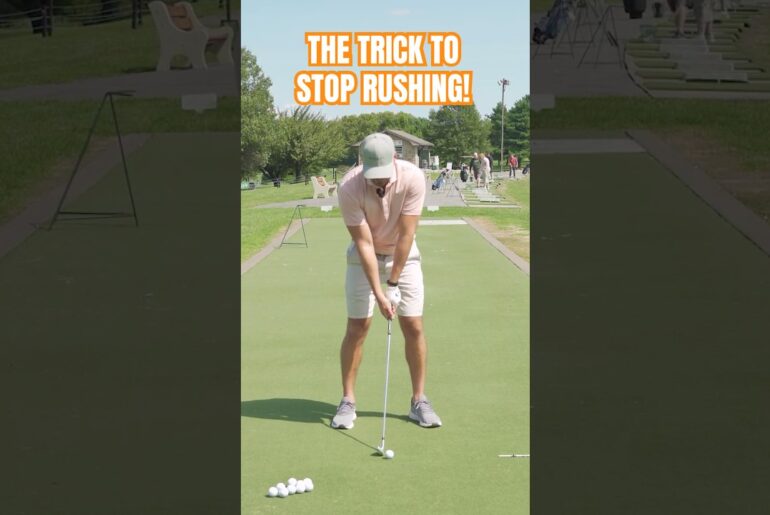 The Trick To Stop Rushing Your Golf Swing! #shorts #golf #golfer #golfswing #ericcogorno #golftips