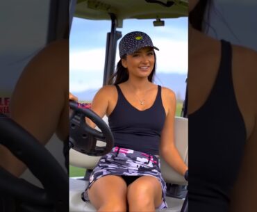 Amazing Golf Swing you need to see | Golf Girl awesome swing | Golf shorts | Mei Brennan