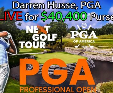 Trackman Golf Simulator NEXT Tour LIVE: $40,400 PGA Pro Open!
