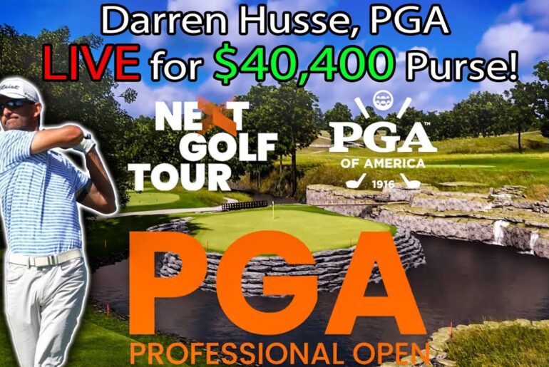 Trackman Golf Simulator NEXT Tour LIVE: $40,400 PGA Pro Open!