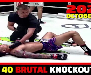 Top 40 Brutal KO集 | October 2025 #2 | MMA & Muay Thai•Boxing [HD]