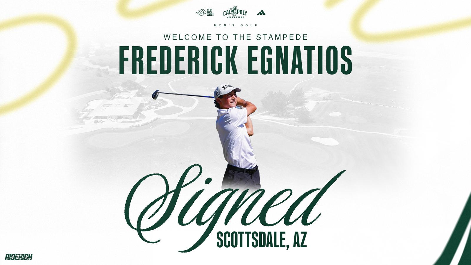 Frederick Egnatios Completes Men’s Golf Signing Class Cal Poly Athletics
