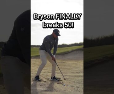 Bryson breaks 50!!! #shorts #golf #pga