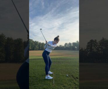 beginner golf swing | learning how to golf #golf #drivingrange