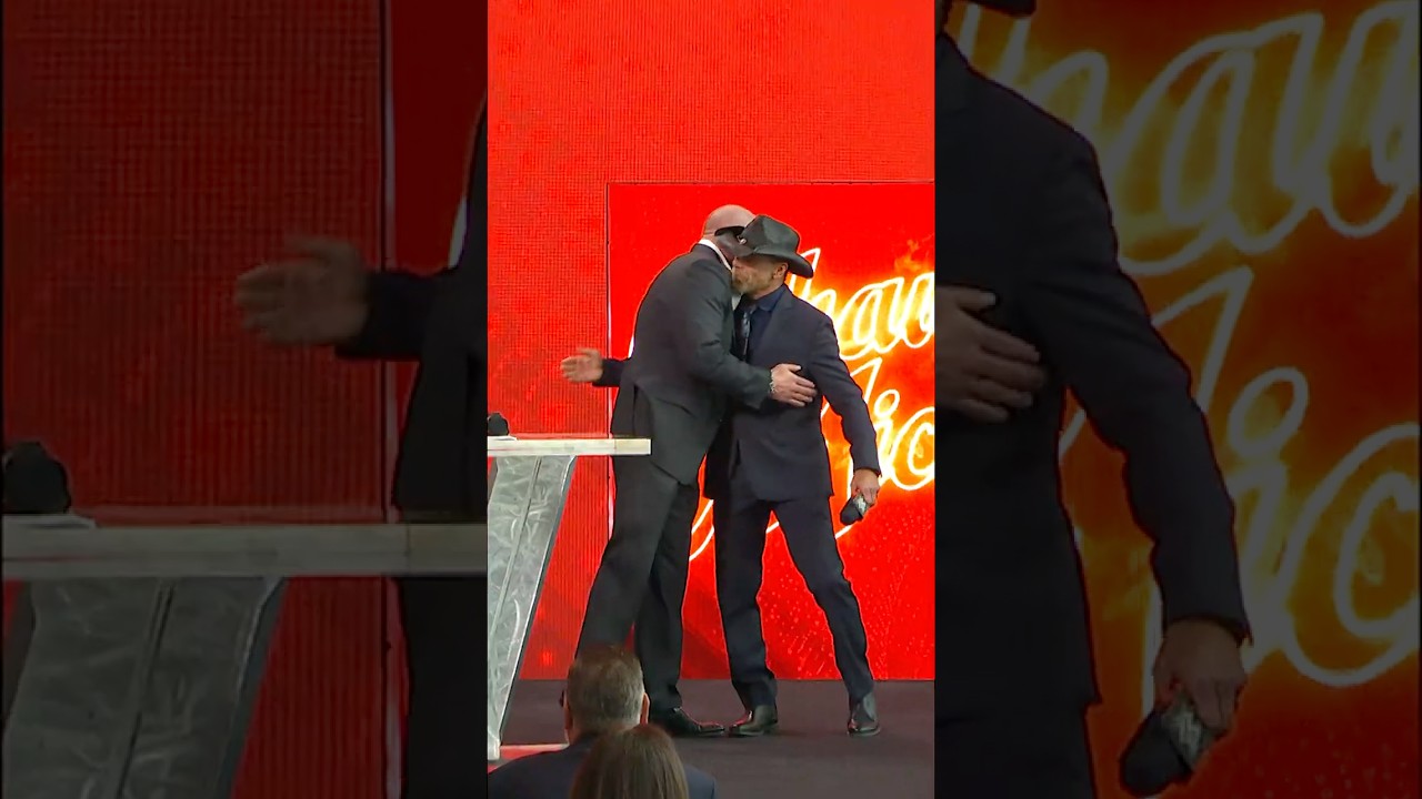 Shawn Michaels & The Undertaker surprised Triple H to announce him entering the WWE Hall of Fame 🥹 Shawn Michaels & The Undertaker surprised Triple H to announce him entering the WWE Hall of Fame 🥹