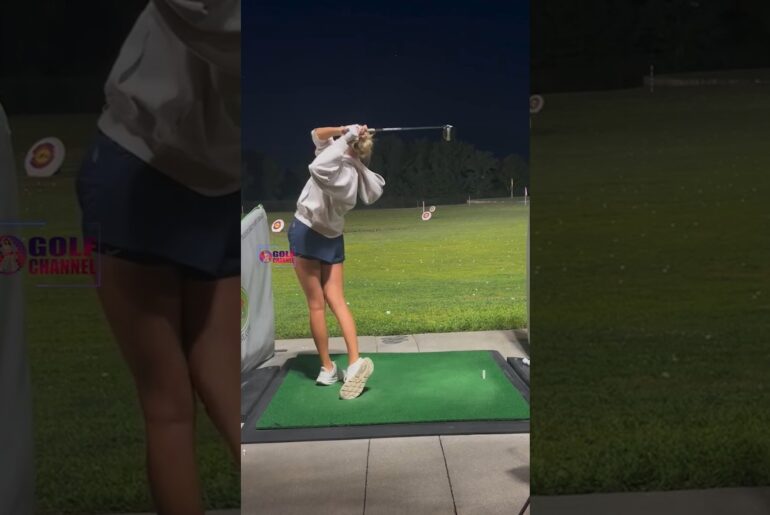 Amazing Golf Swing you need to see | Golf Girl awesome swing | Golf shorts | Tate Hadges