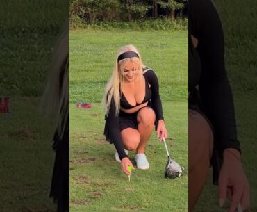 Amazing Golf Swing you need to see | Golf Girl awesome swing | Golf shorts | Sigita