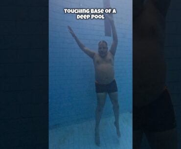 Touching the Base of a Deep Swimming Pool at 55+ Age 🏊🏻 #swimming #swimmingtips #deepwater
