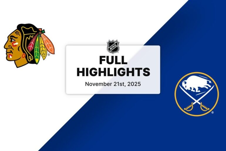 NHL Highlights | Blackhawks vs. Sabres | November 21, 2025