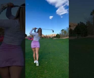 Amazing Golf Swing you need to see | Golf Girl awesome swing | Golf shorts | Darian Skye
