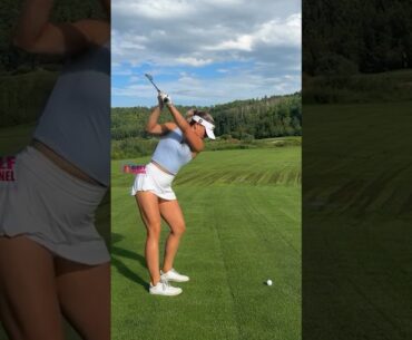 Amazing Golf Swing you need to see | Golf Girl awesome swing | Golf shorts | Jordan Biegel
