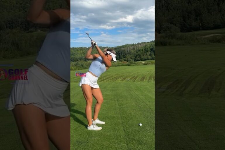 Amazing Golf Swing you need to see | Golf Girl awesome swing | Golf shorts | Jordan Biegel