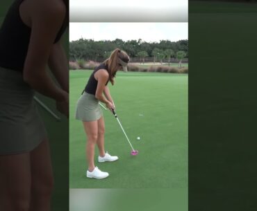 It was sooo close… #noobsplaygolf #golfdomgolf #golfer #golfgirls #golfgirlgames #golf